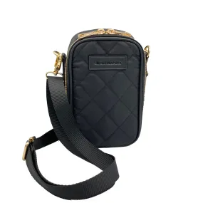 Quilted Nylon Crossbody- Onyx