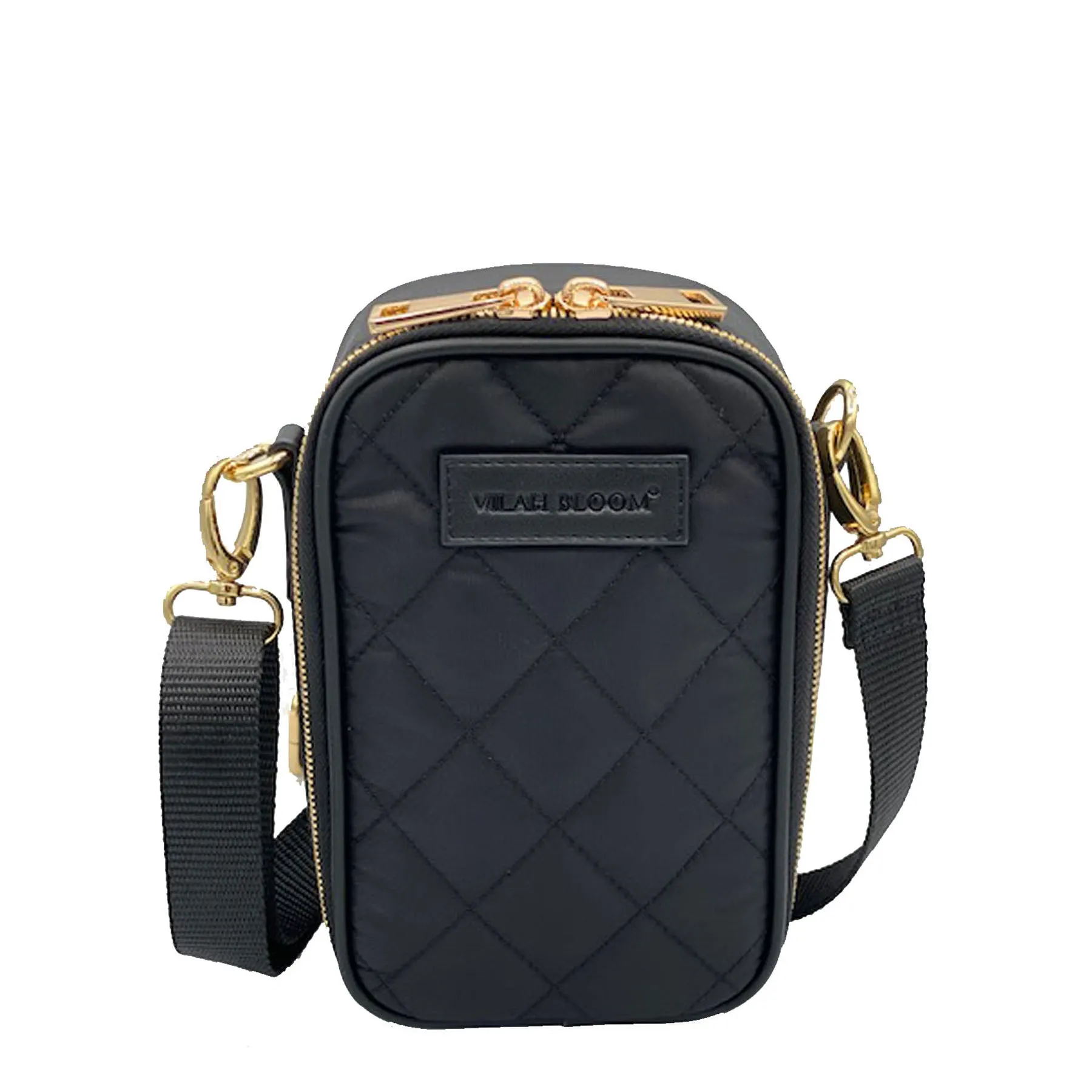 Quilted Nylon Crossbody- Onyx