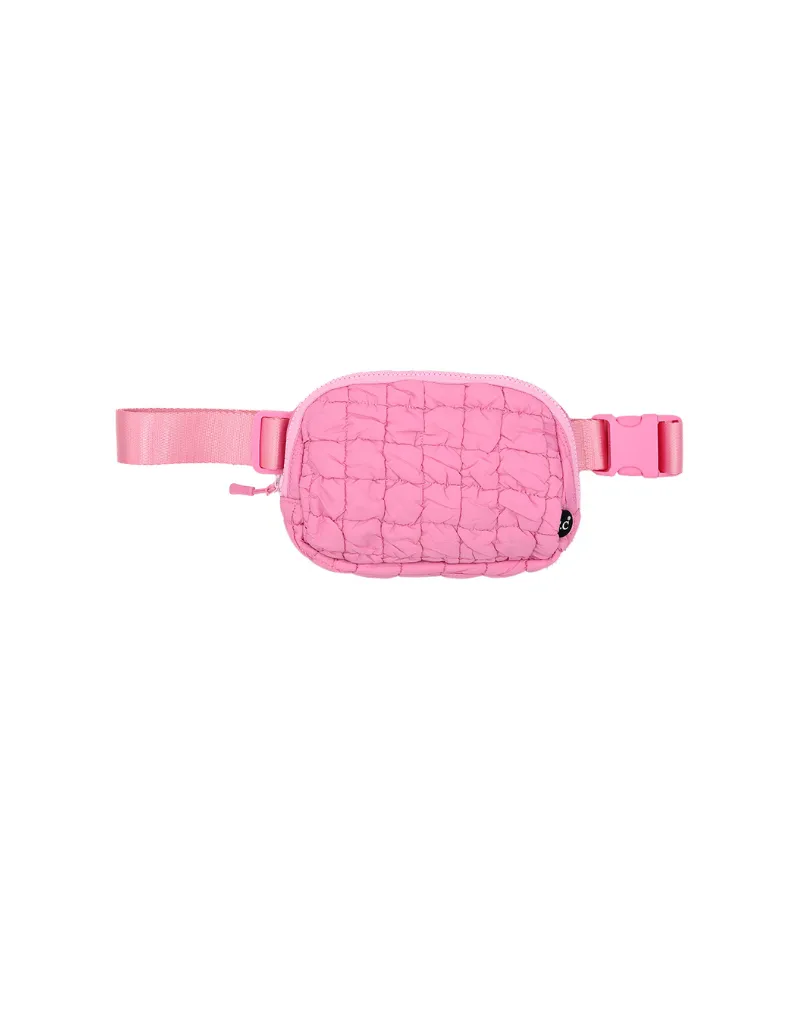 QUILTED PUFF BELT BAG