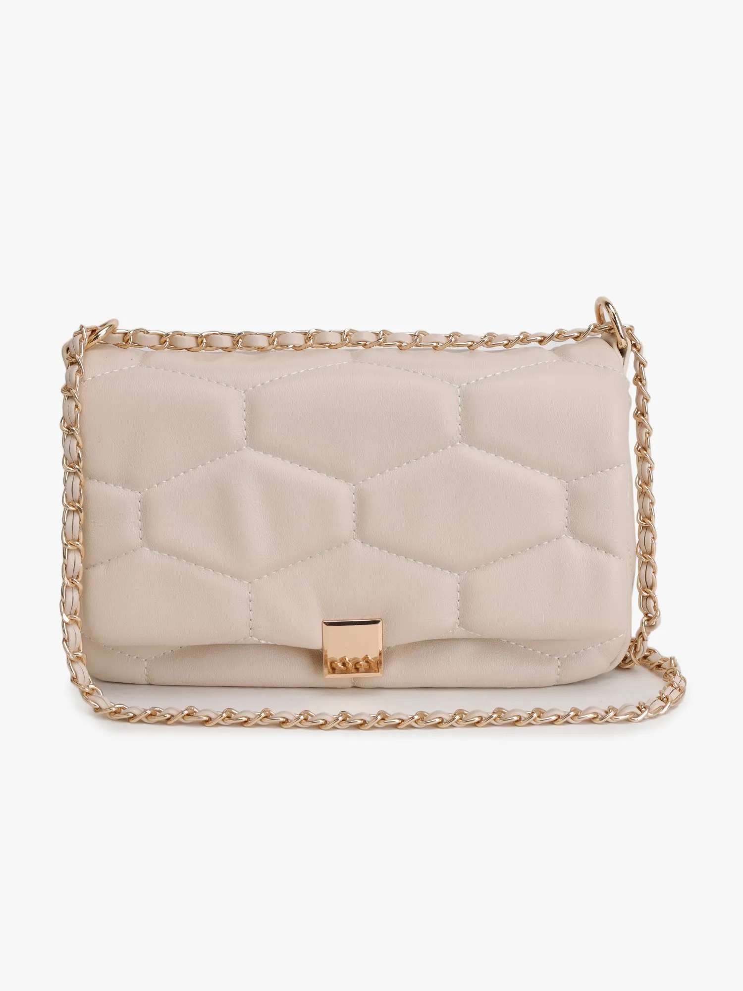 Quilted Structured Shoulder Bag