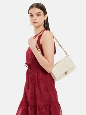 Quilted Structured Shoulder Bag