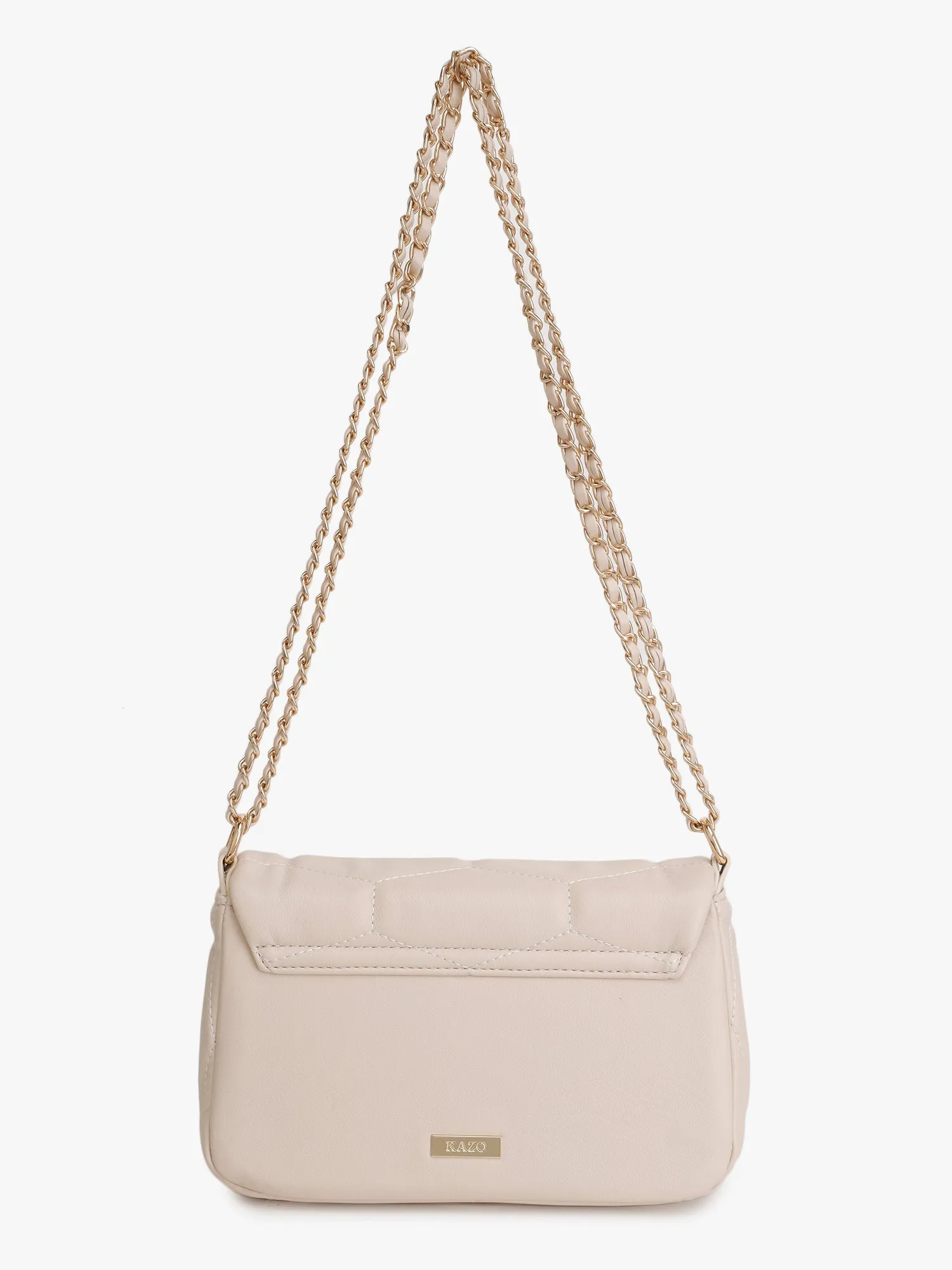 Quilted Structured Shoulder Bag