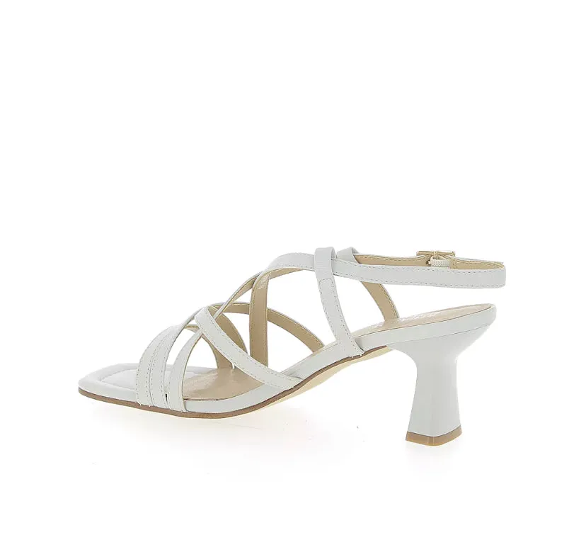 Regarde Le Ciel Off White Leather Sandal