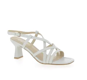 Regarde Le Ciel Off White Leather Sandal