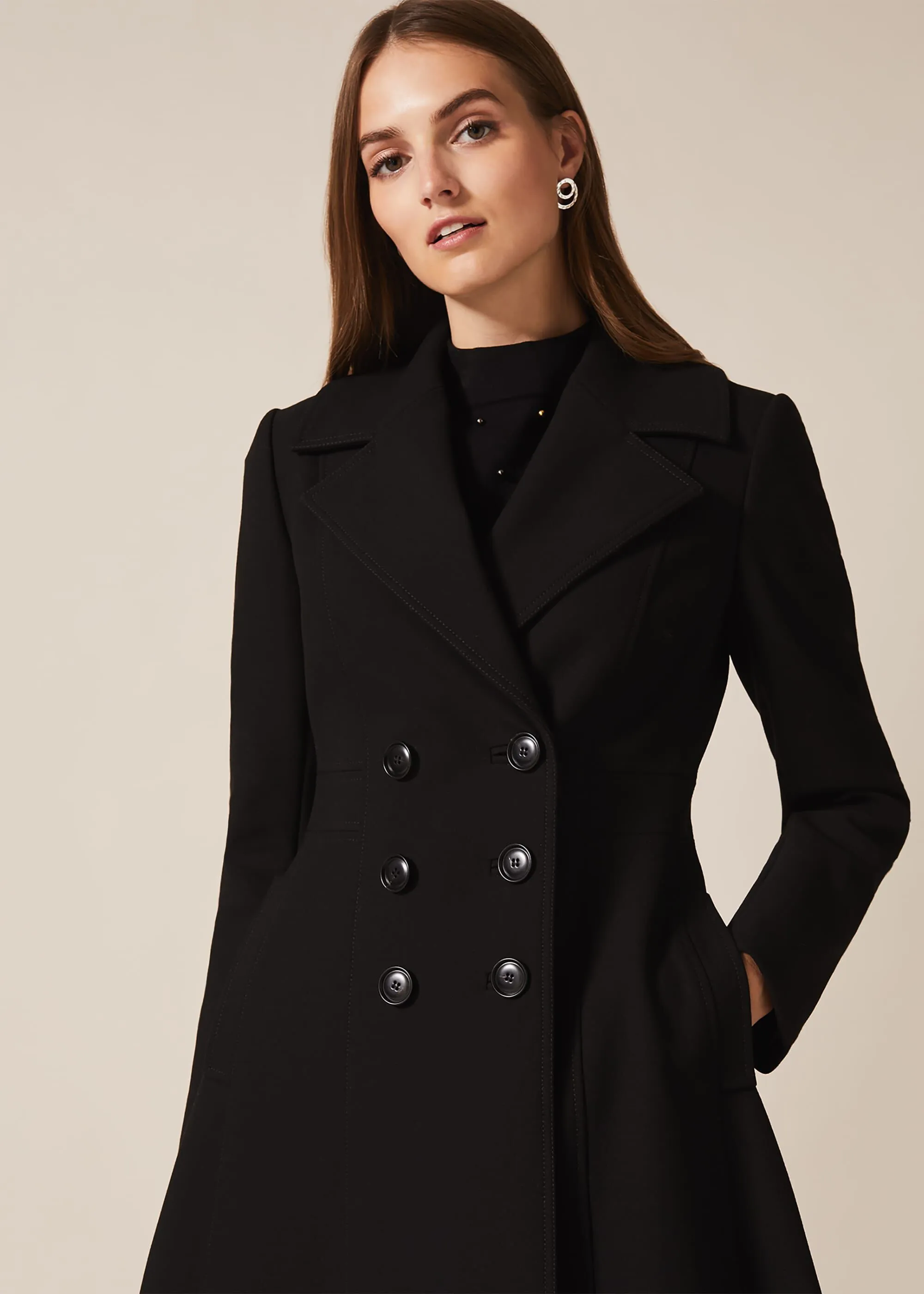 Sandra Swing Midi Coat