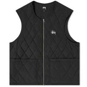 Stussy Diamond Quilted VestBlack