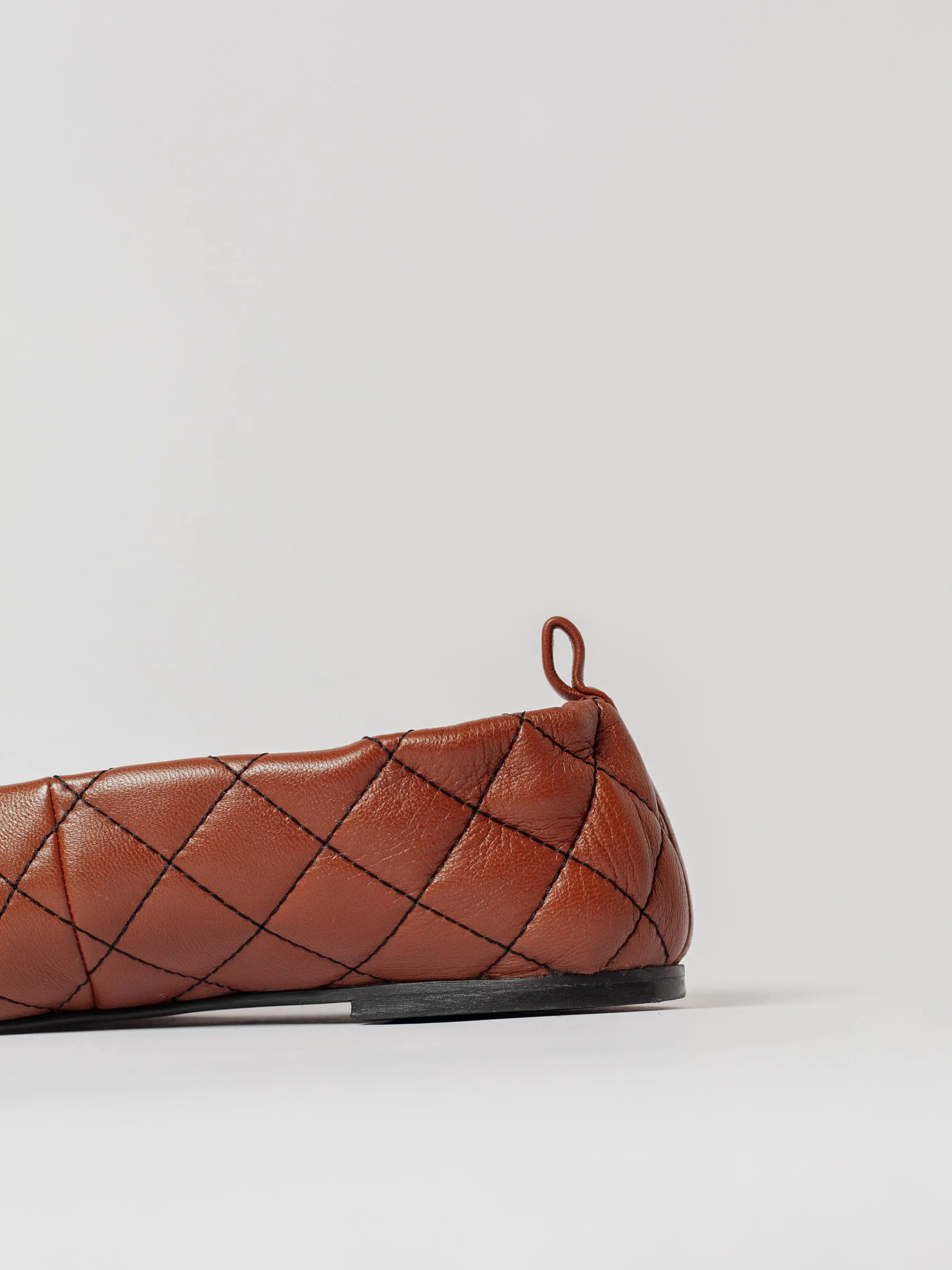 THE LEAH QUILTED BROWN