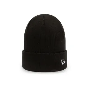 TURN UP BEANIE WITH EMBROIDERED NE LOGO Man Black