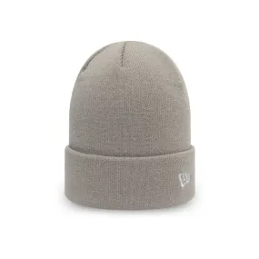 TURN UP BEANIE WITH EMBROIDERED NE LOGO Man Gray