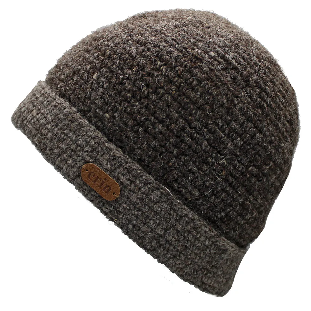 Turn Up Wool Crochet Beanie