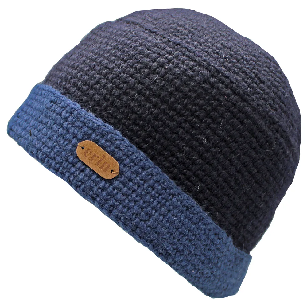 Turn Up Wool Crochet Beanie