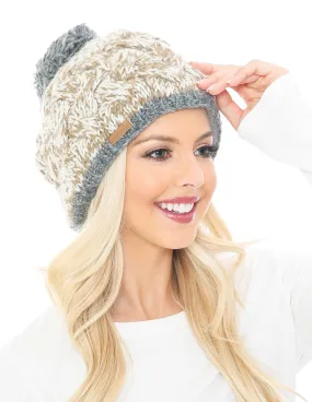 Woolen Beanie Hat with Pom Pom