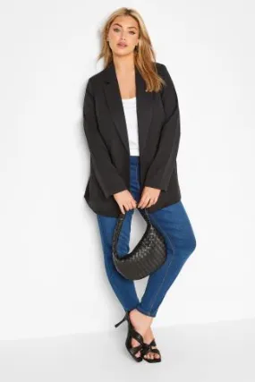 YOURS Curve Black Lined Blazer