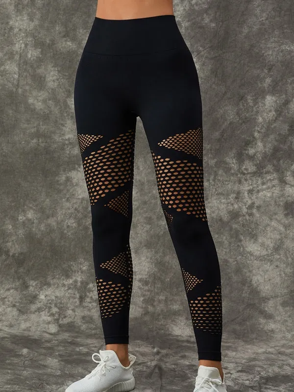 ZASUWA Female Fishnet Scrunch Bum Leggings